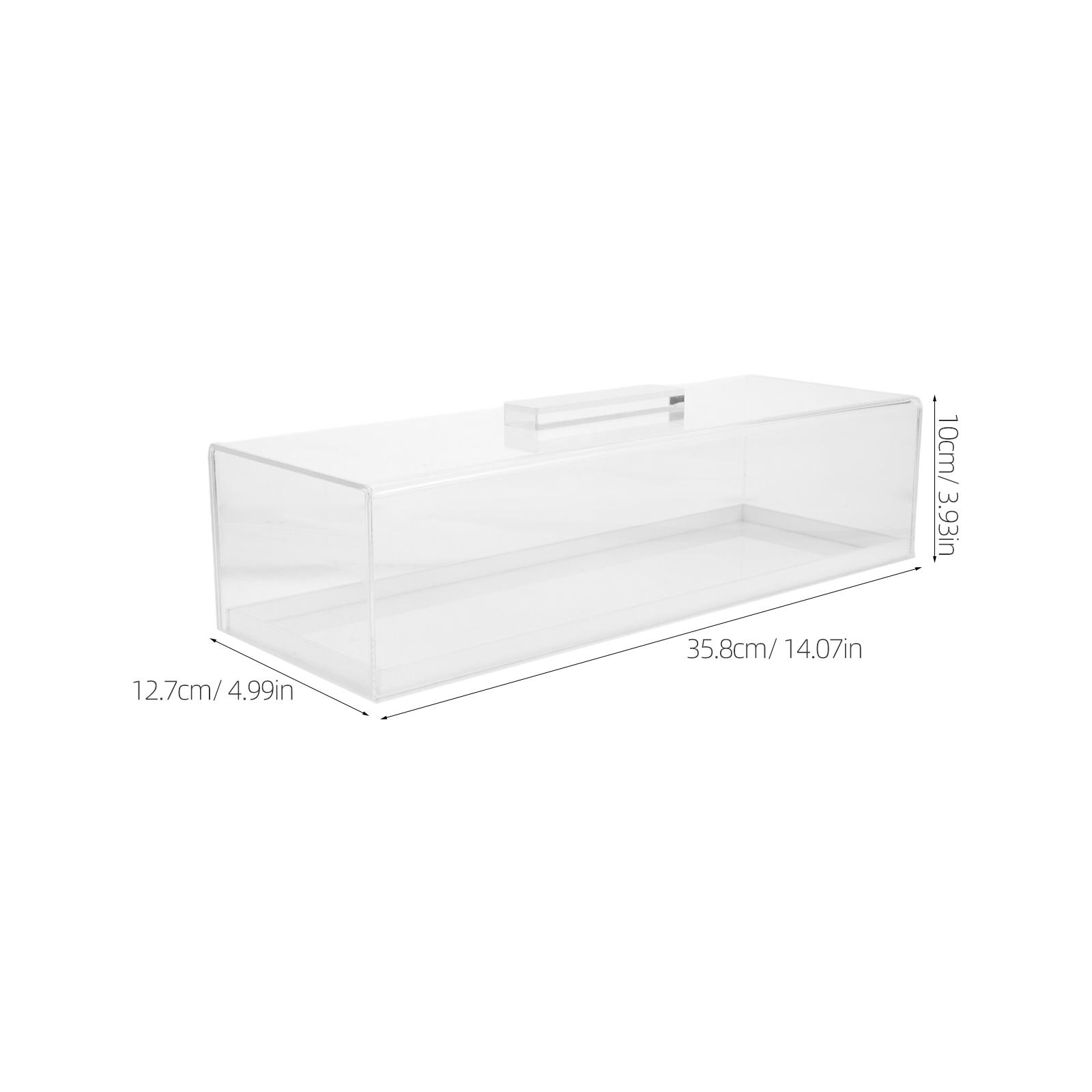 

Rectangular Acrylic Cake Stand With Clear Cover Dessert Tray For Food Display Baking Storage Container Platter Serve Box білий
