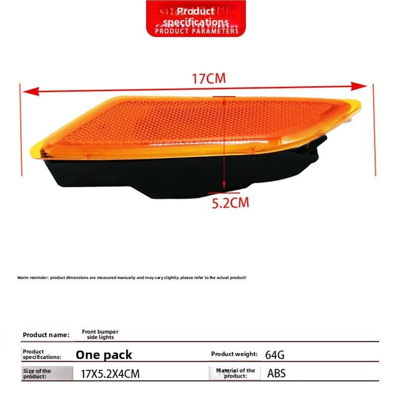 

Front Bumper Side Marker Reflector Light 2049067301 Compatible with Mercedes C Class W204 High Quality Car Accessories Right (co-pilot)
