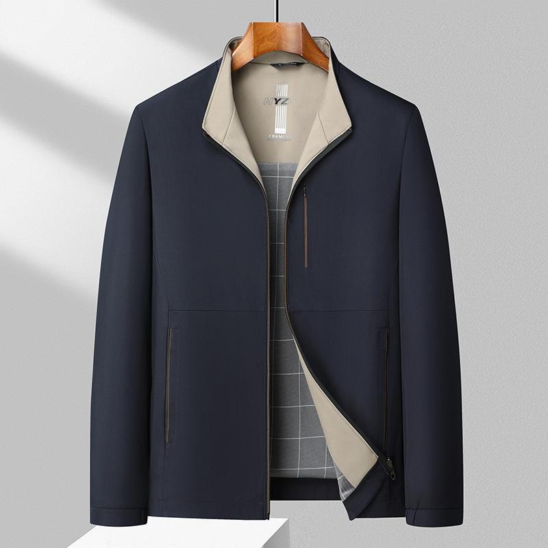 Men's Jacket High-end Casual Business Men's Clothing Spring and Autumn High-end Daddy's Jacket