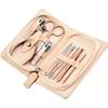 Manicure Set Travel Manicure Sett 9-Piece Personal Care Portable Nail Set with Built-in Nail File for Men and Women Home Nail Clippers and Tweezers