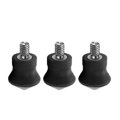 3PCS 1/4 Tripod Rubber Feet Stainless Steel Nails Providing Grip And Stability On Any Surfaces