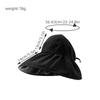 Sunscreen Black Vinyl Sunshade Hat UV Protection Empty Top Hats Retro Sun Protection Cap  Summer