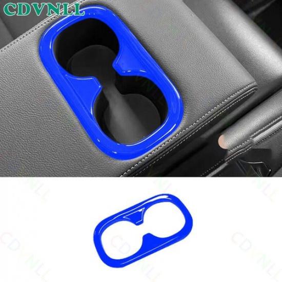 Rear Seat Armrest Water Cup Panel 1PCS For Honda HR-V HRV -2024 Bright Blue