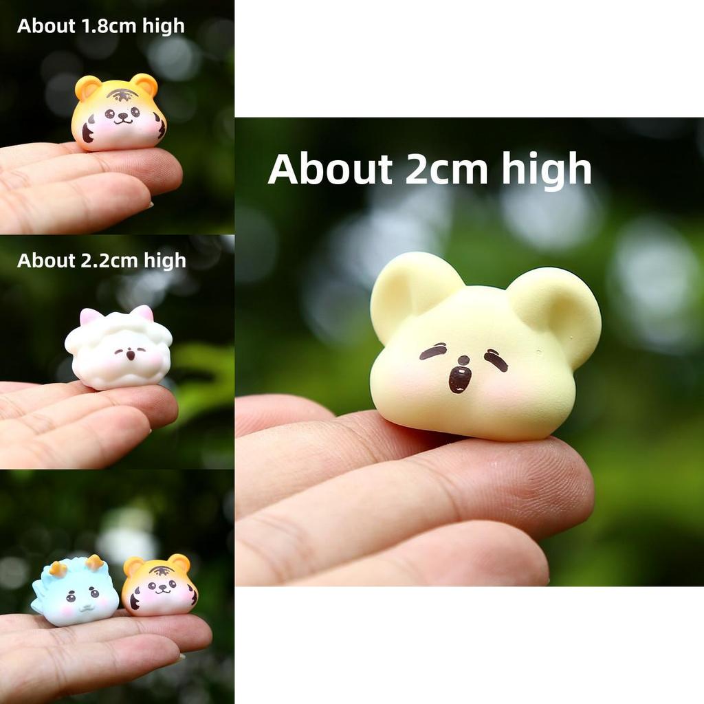 Zodiac Chinese Resin Animal Collectible Figures Desktop Decor Display Gift