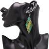 Vintage Colorful Hollow Leaf Drop Dangle Earrings For Women Girls 2023 Fashion Jewelry Lightweight Long Boho Delicate Earrings