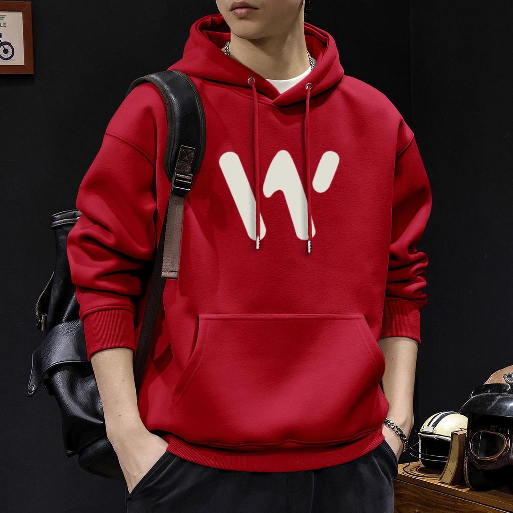 Men's Heavyweight Velvet Hoodie - Autumn/Winter, American Trendy, Casual, Versatile, and Loose Fit