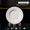 2026 Pure White Embossed Tableware: High-Value Niche Dinner Plate for Home Use