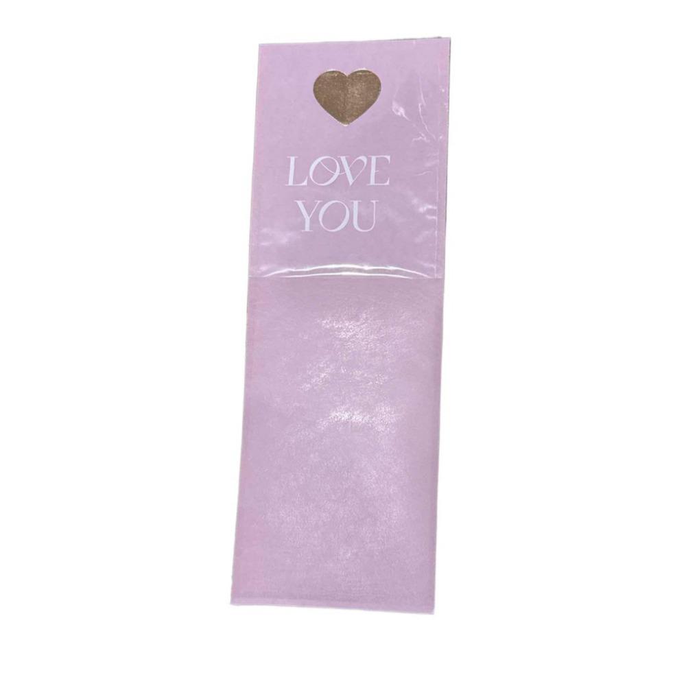 

10PCS Transparent Flower Wrapping Paper Waterproof Bouquet Packing Material Valentine s Day розовый