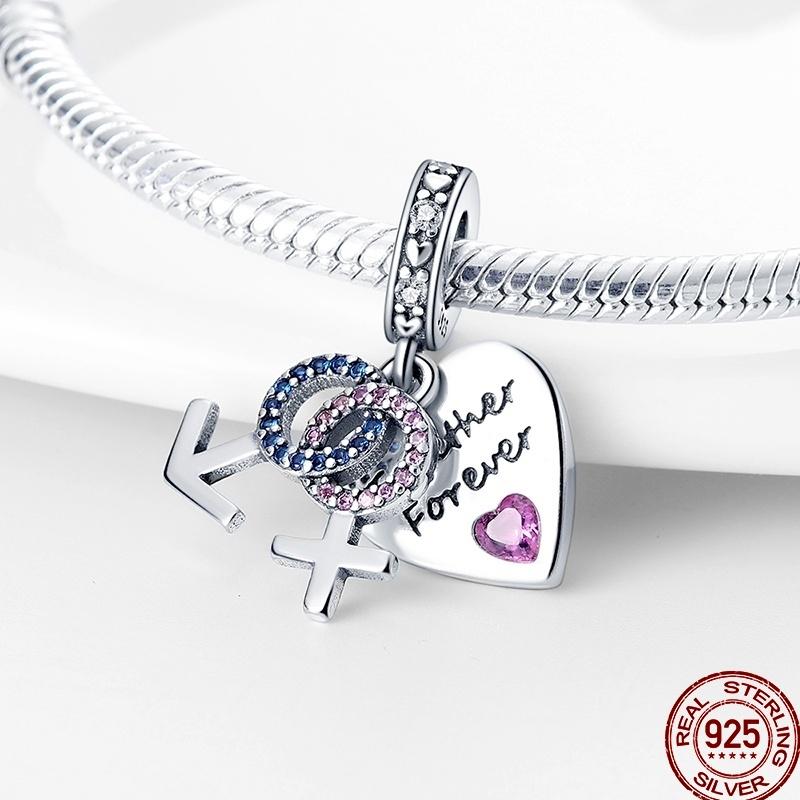 Copper Love Blessing Diamond Love Family Friendship Love Charm Beads Suitable For Pan Original Bracelet Diy