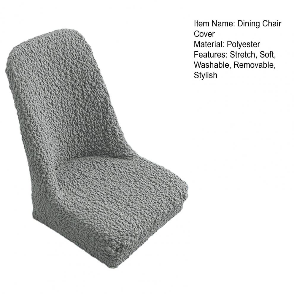 Stretch Chair Cover For Dining Room Jacquard Parson Chair Slipcover Washable Seat Protector Stretch Cover For Home Hotel Banquet