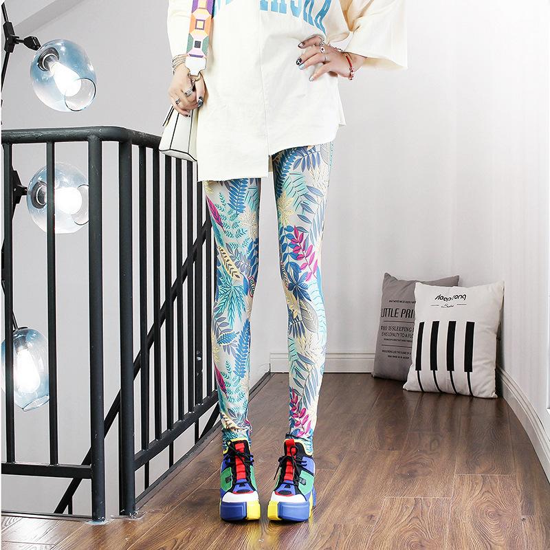 Doiaeskv Spring Autumn Fashion Leggings Sexy Casual Colorful Leg Warmer Fit Most Sizes Leggins Pants Trousers Women'S Leggings