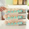 Egg Holder Innovative Auto Rolling Egg   Stacked Egg Tray Fridge Egg Storage Box for Home Kitchen