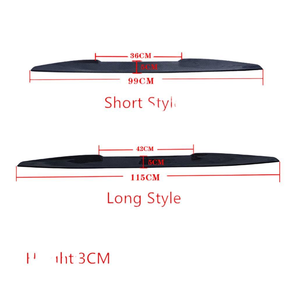 Universal Carbon Fiber Rear Roof Spoiler, 45 Inches