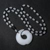 Versatile Jade-Style Lucky Pendant Necklace for Men and Women