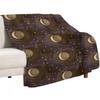 Moon Phase IV Waning Crescent Throw Blanket Long Lasting Soft Plush Blanket for Daily Use