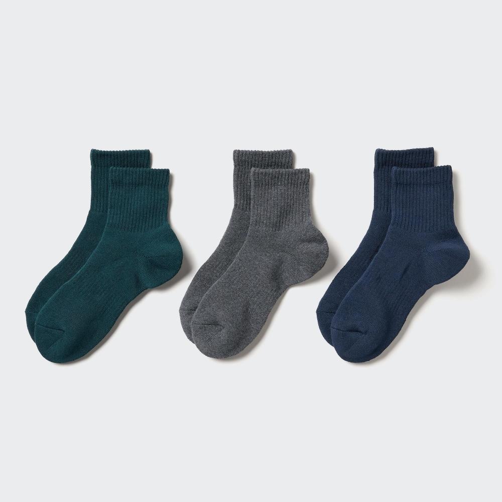 Uniqlo Japan Regular Socks  3 Pair Set  Rib Pile