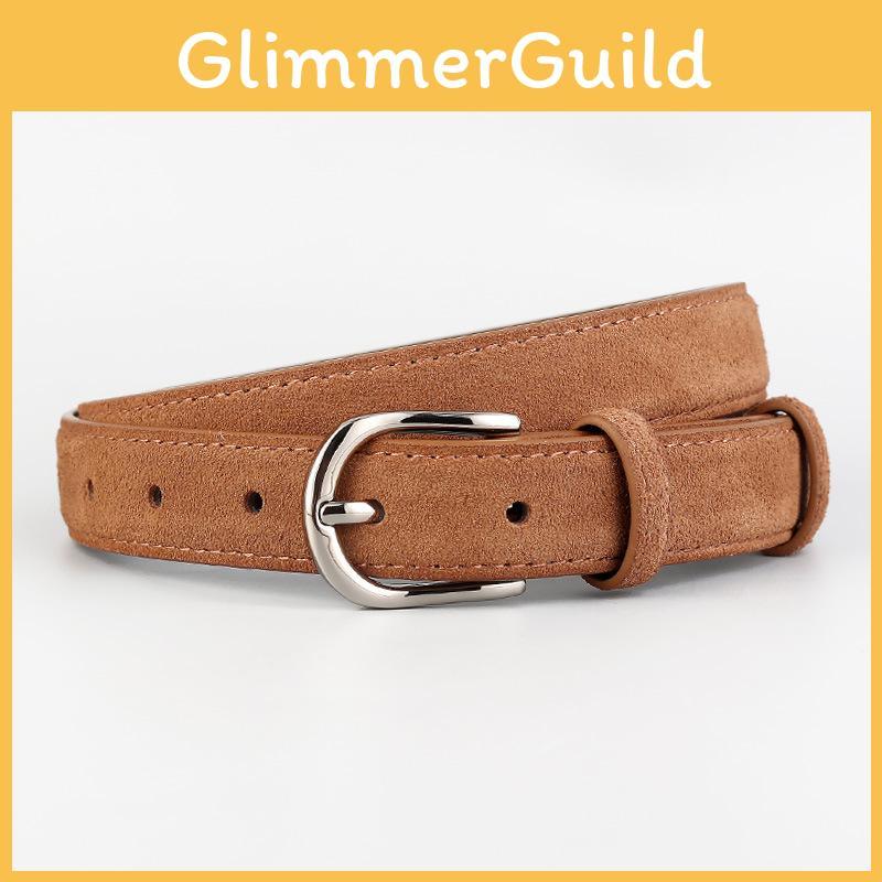 Leather Belt For Women With Zinc Alloy Buckle Stylish Casual And Office Wear