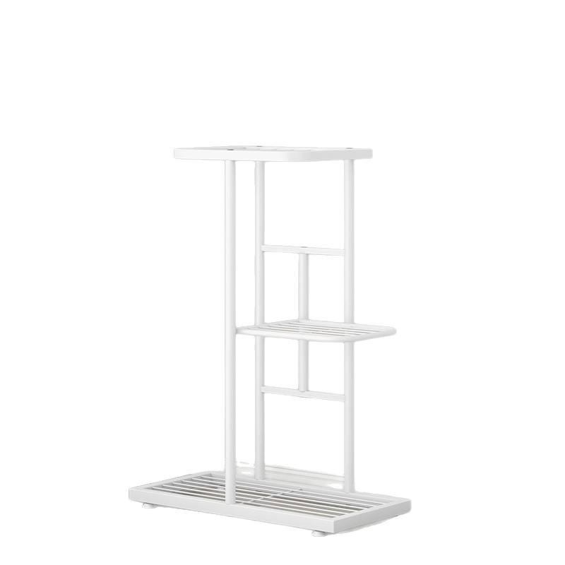 Tiered Iron Flower Stand with Wheels for Indoor/Outdoor Use