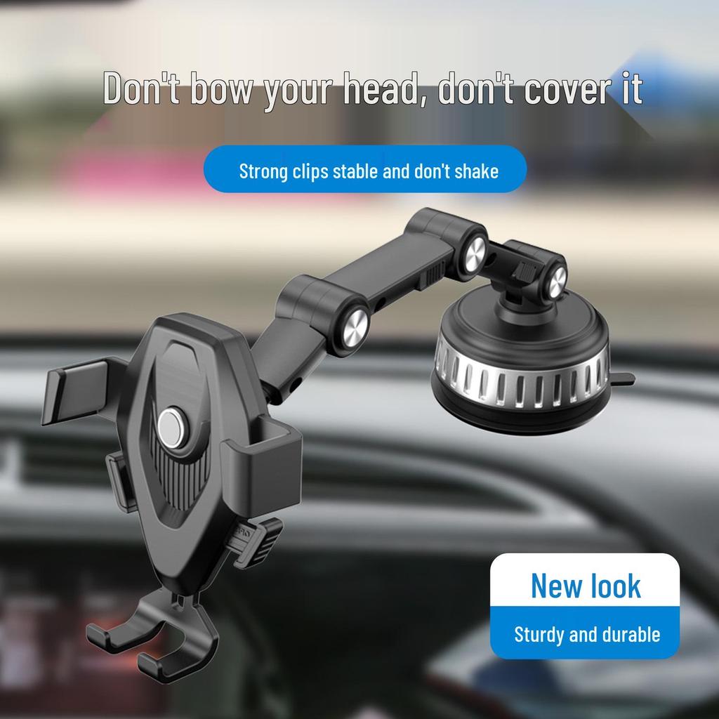 Adjustable Suction Cup Car Phone Holder with Mechanical Arm