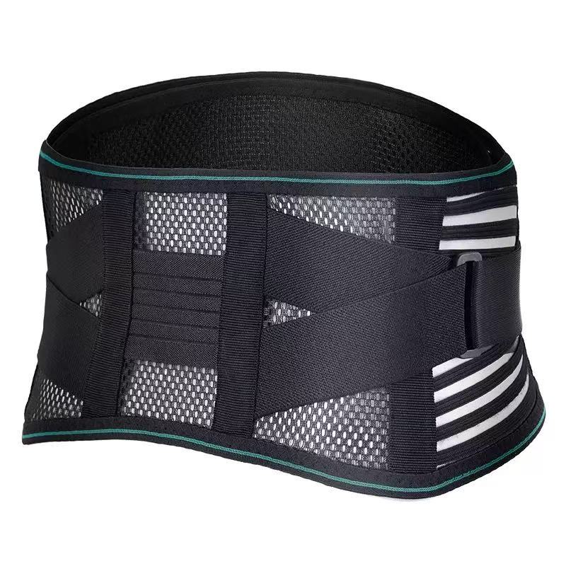 Breathable Adjustable Lumbar Waist Belt Back Pain Relief Summer Waist Support Men Women Basketball Running Sports Protective S чёрный