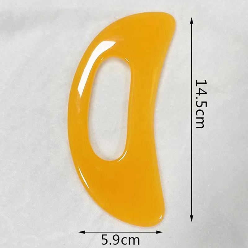 1Pc Guasha Board Kamień naturalny Żywica syntetyczna Scrpy Aping Board Narzędzie do masażu