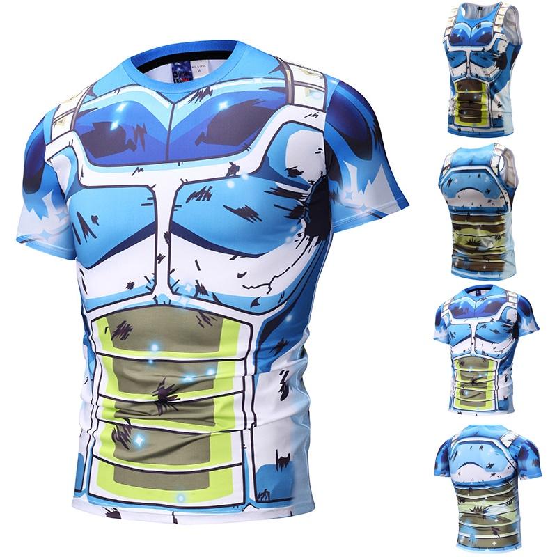Premium Quality Men's Vegeta T-shirts Tank Top Dragon Ball Z Super 3d Sport Blouse Tee For Every Occasion