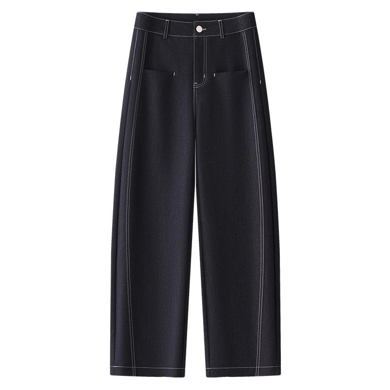 

Women s Black High Waist Loose Straight-Leg Jeans - Spring 2025 Collection 2XL