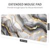 Gray marble pattern oversized e-sports mouse pad 400 * 900 * 3mm