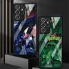 Cool Anime Pokemon Luxury Phone Cover Glass Case for Samsung Galaxy S25 Ultra S22 S21 S24+ S23+ S25+ S20 FE S23 Plus S24