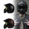 DOT Open Face Casco Moto Motorcycle Accessories Men Moto Helmets Certificated Retro Motorcycle Helmet Free Goggles