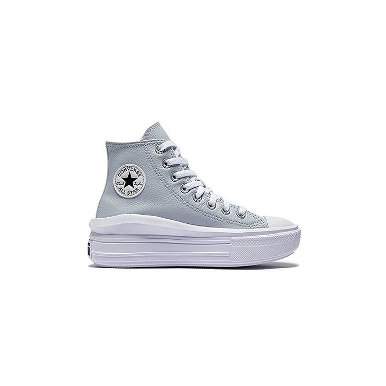 Converse Chuck Taylor All Star Platform Lässig Sportlich Bequem Vielseitig Mode High Top Canvas Schuhe Kinder Sneaker Hellblau Grau A14415C