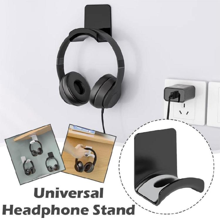Headphone Rack Under Desk/Wall Mounting Solution Elegant Display Shelf Game Controllers Organiser Stand Hanging Hook