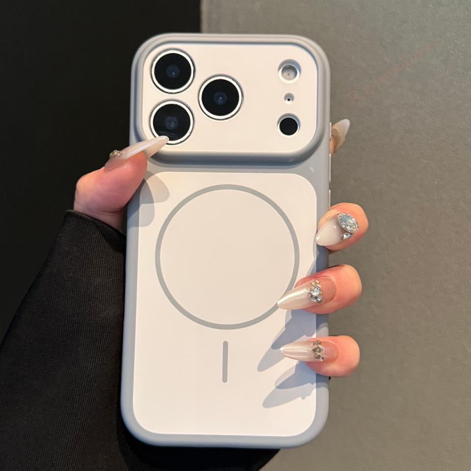 

Official Magnetic Phone Case For iPhone 17 Air 13 11 12 14 15 16 Pro Max Plus Magsafe Big Window Wireless Charge Protector Cover For iPhone 17Air