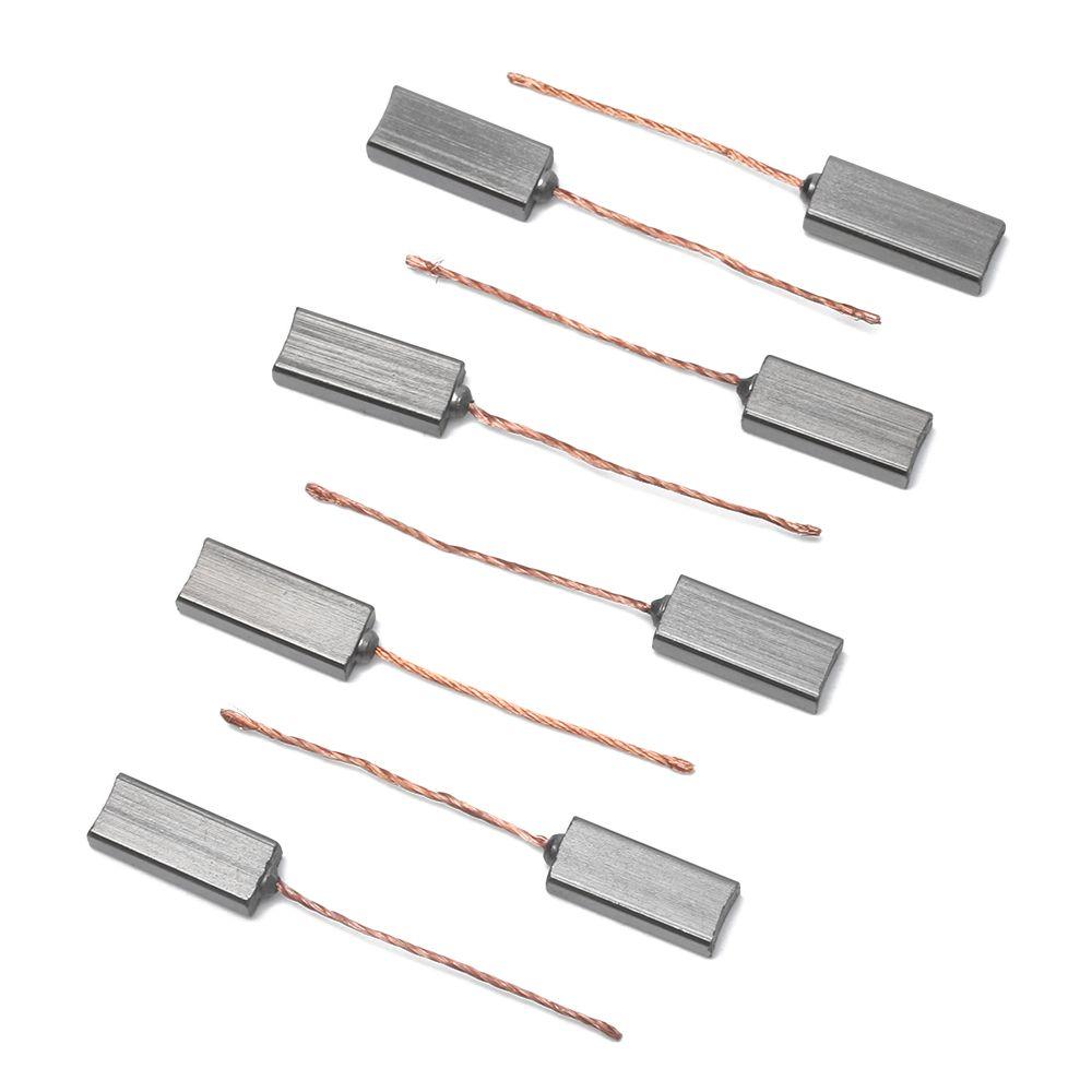 10pcs 4.5x6.5x20mm Carbon Brushes Wire Leads Generator High Quality Generic Electric Motor Brush Replacement Hand Tools