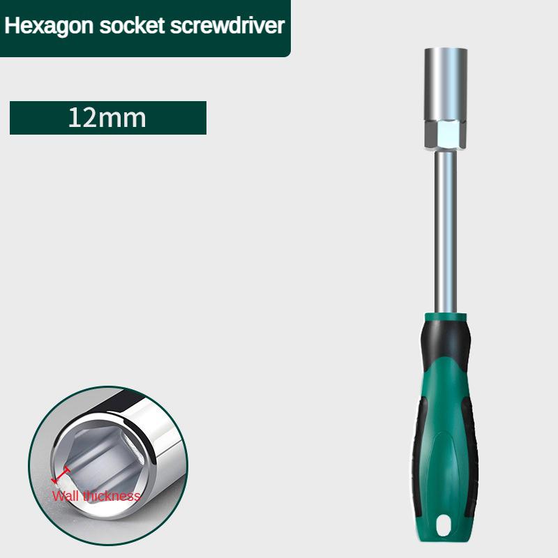 Hexagonal Socket Screwdriver 5-14mm Multi-size Wrenches Nut Driver for Automotive Mechanical Home Repair Hex Key Hand Tools