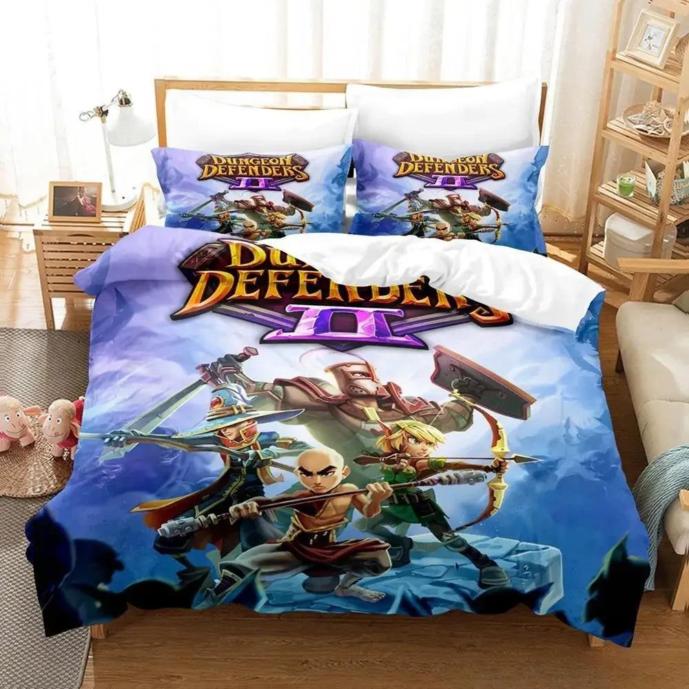 3D Printed Game Dungeon Defenders Bedding Sets Exquisite Bed Supplies Set Duvet Cover Bed Comforter Set Luxury Birthday Gift