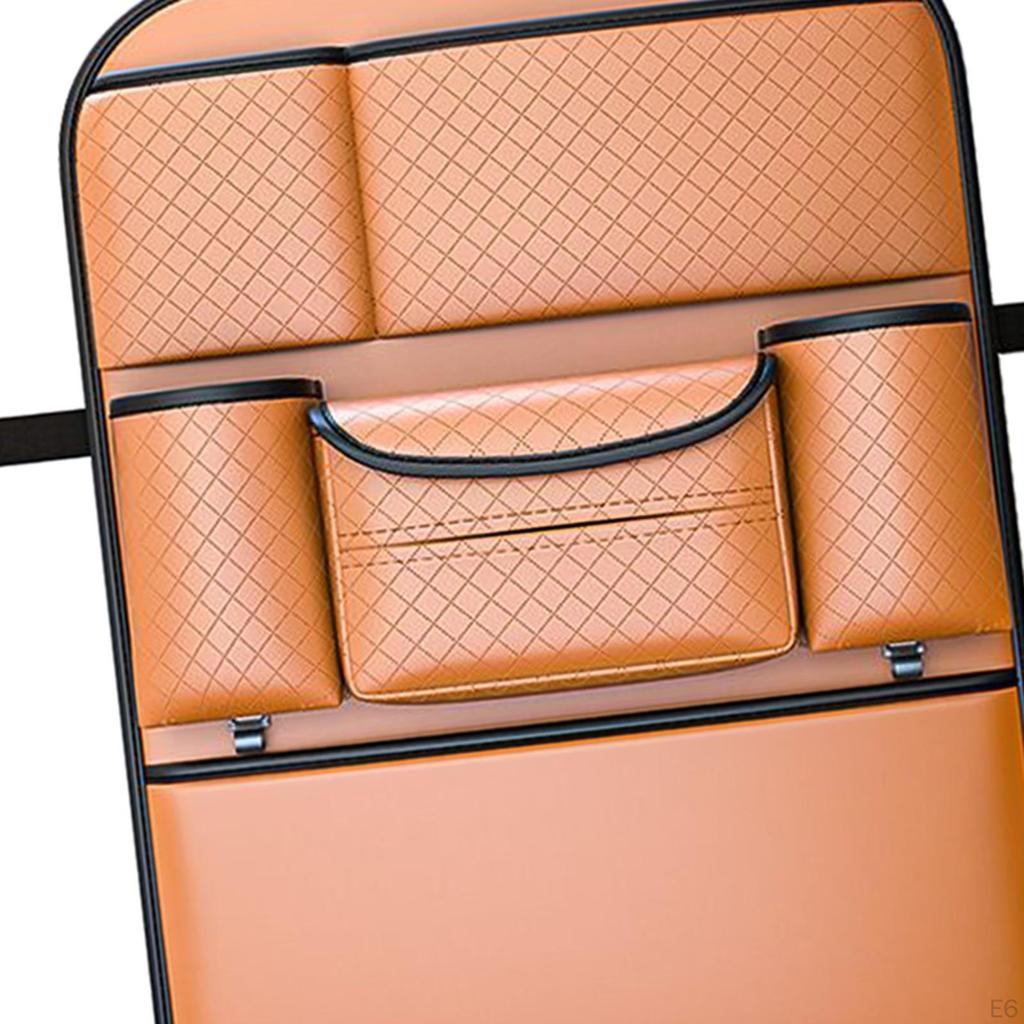 Backseat Organizer for Vehicles with Multiple Compartments and Hanging Feature