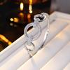 Simple and Exquisite Rings with Staggered Openings for Women, Fashionable, High-end Accessories Bracelets