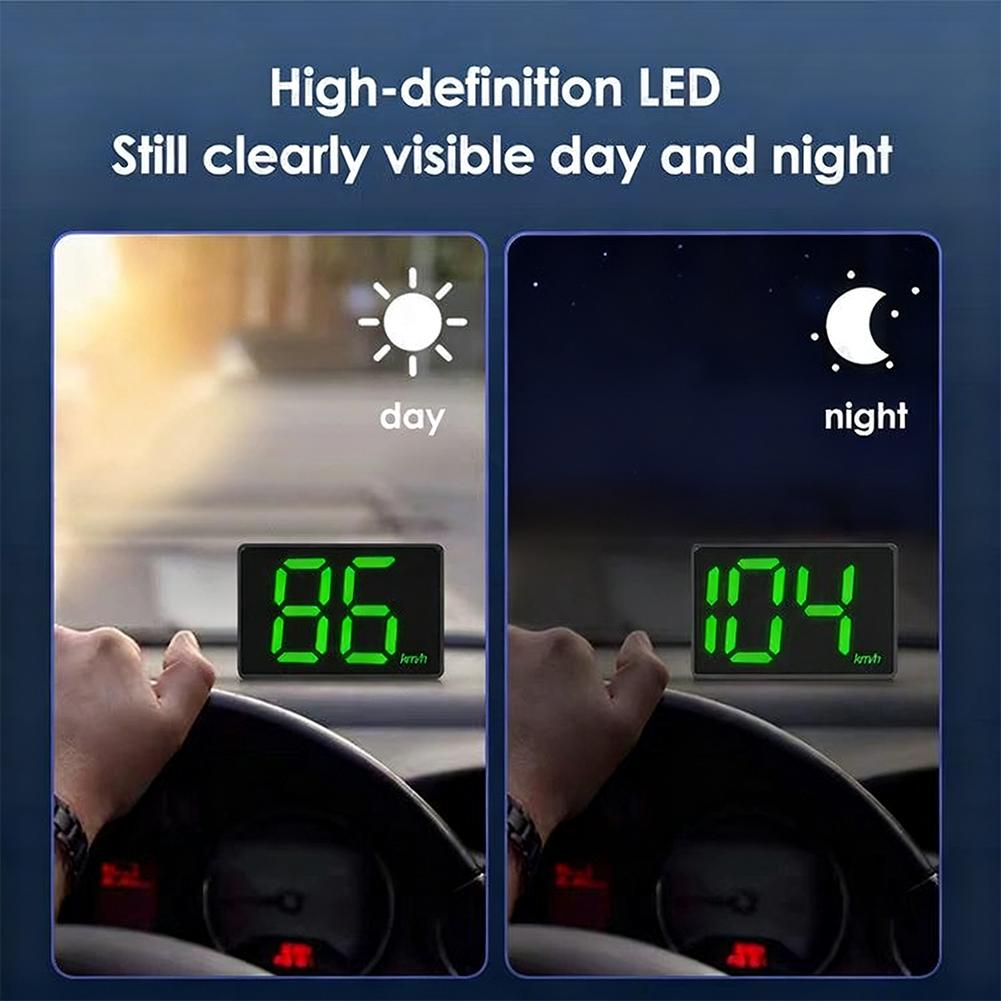 High Quality GPS Speedometer for All Cars Plug and Play Big Font Small Size Full-screen 2-Color Car Electronics Accessories