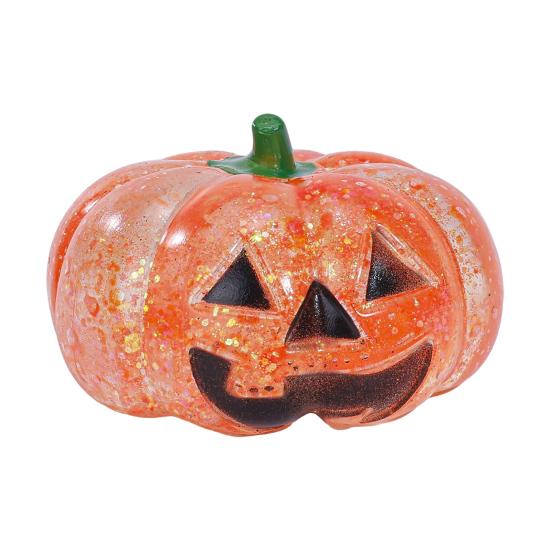 Glitter Stress Ball 1/2/3Pcs Halloween Pumpkin Head Ball Anxiety Relief Spooky Toy Toy Stretchy Orange Sensory Elastic