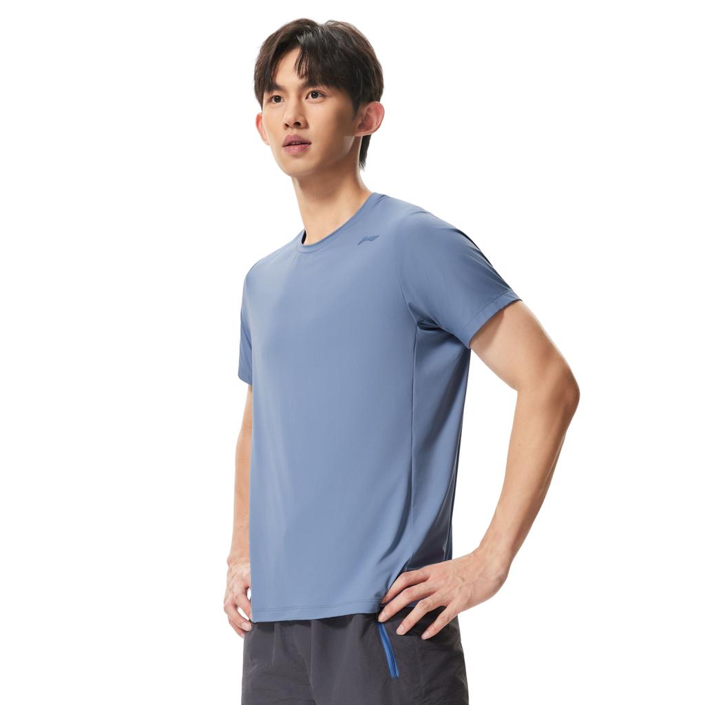 Li-Ning Ice Comfort UV Protection Round Neck Logo Letter Short Sleeve T-Shirt Men tops ATSW481-3