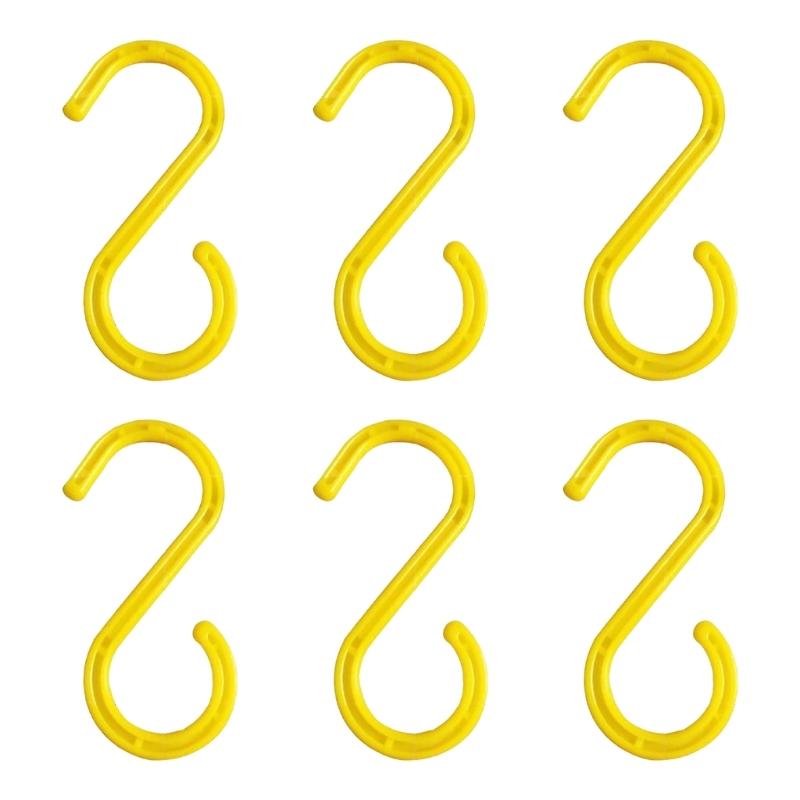 Packung mit 6 ABS-isolierten Kabelhaken, strapazierfähiger Kabelmanagement-Haken für Heim- und Büroverkabelung