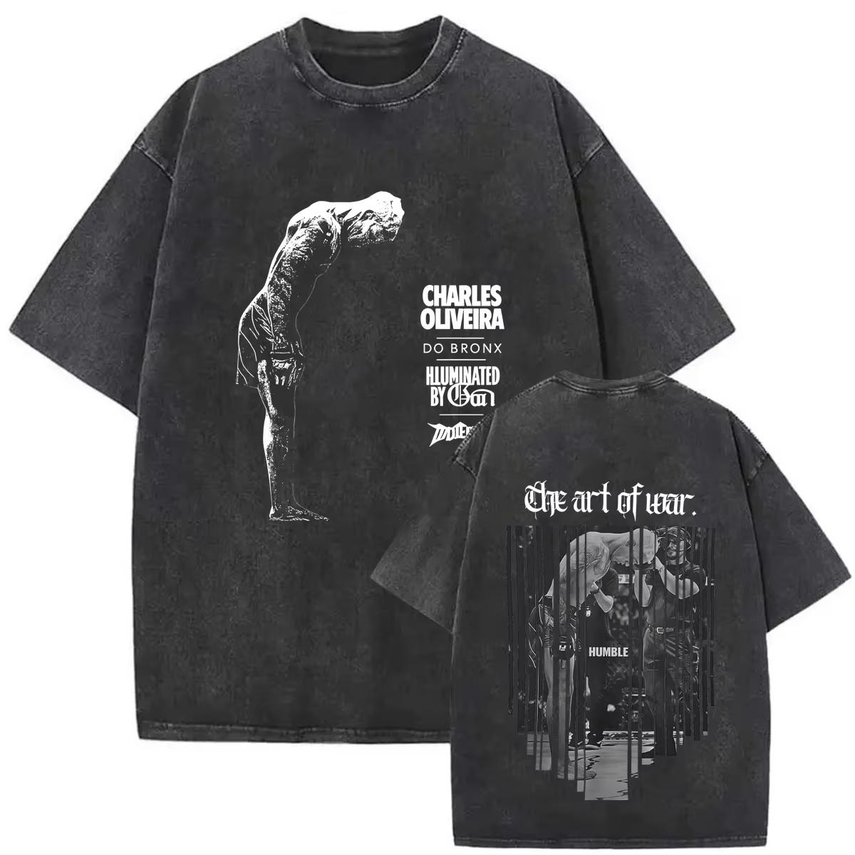 Vintage mazgāts t-krekls Charles Oliveira Do