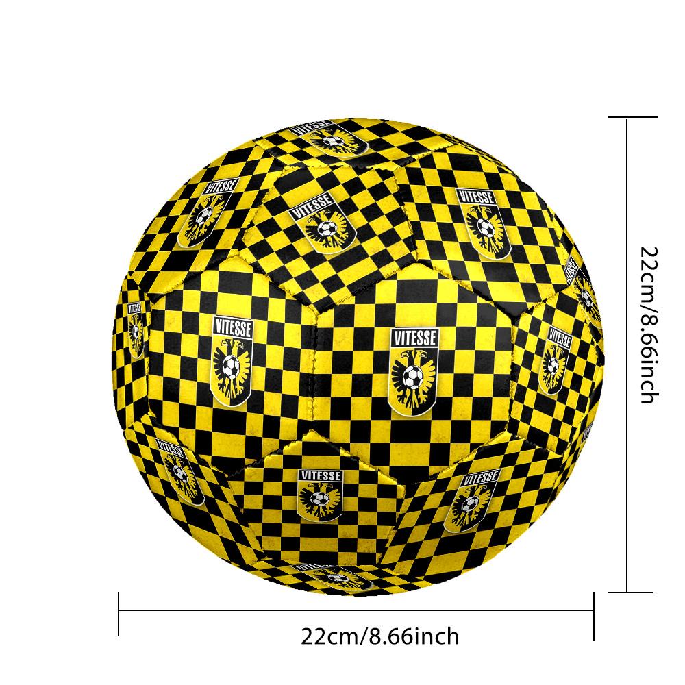 SBV Vitesse ArnhemSoccer Ball Colorful All Ages Machine Stitched PVC Competition Ready Durable High-Bounce