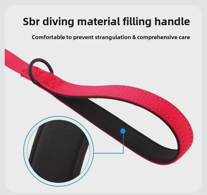 Nylon Kurze Trainingsleine für Mittelgroße und Große Hunde - Strapazierfähiges Zugseil