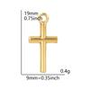5Pcs Crosses Pendant Charms For Jewelry Making Supplies Christ Handmade Necklace Earrings Charm Gold Color Accessories Wholesale