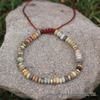 Bohemian Natural Agate Bead Adjustable Bracelet