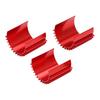 3pcs Aluminum 370 Brushless Brushed Motor Heat Sink Heatsink Cooling Fins for WPL C14 RC CarRed