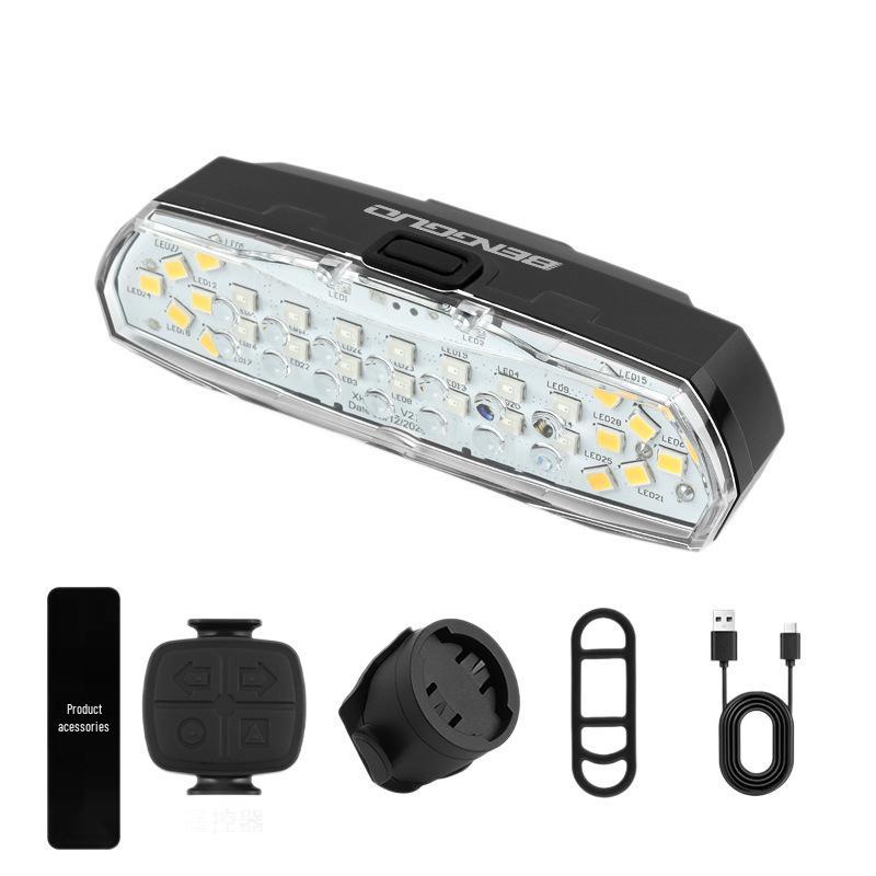 USB Rechargeable Wireless Bike Turn Signal and Tail Light - Waterproof, High-Brightness, Multi-Mode for Safe Night Riding