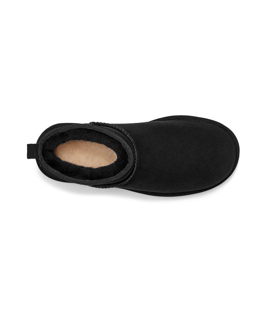 Ugg [Women] Overlock Stitch Ultra Mini Boots (Classic Ultra Mini) - Black / 1116109-Blk